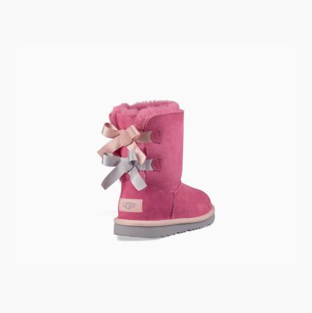 UGG Bailey Bow II Pink/Blue Boots for Kids (GUVA48932)